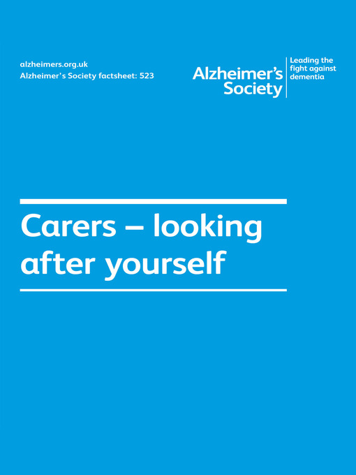 Title details for Alzheimer's Society factsheet 523 by Alzheimer's Society - Available